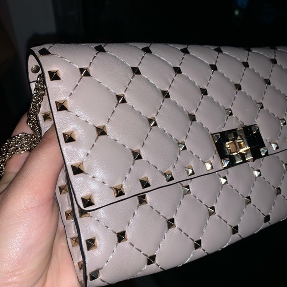 Valentino Rockstud SPIKE LEATHER CROSSBODY CLUTCH BAG - Picture 5 of 9